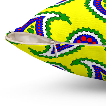 Central African Republic Retro Paisley Cushion Pillow