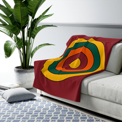 Sri Lanka Retro Target Blanket Throw