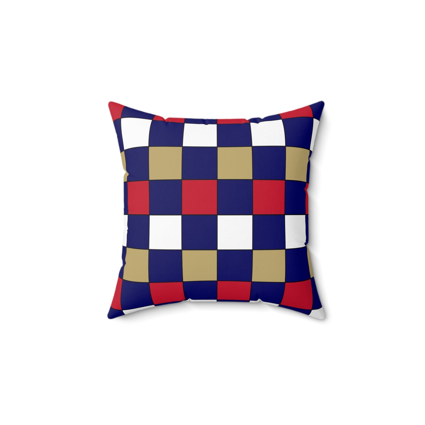 Saint Helena Retro Check Cushion Pillow