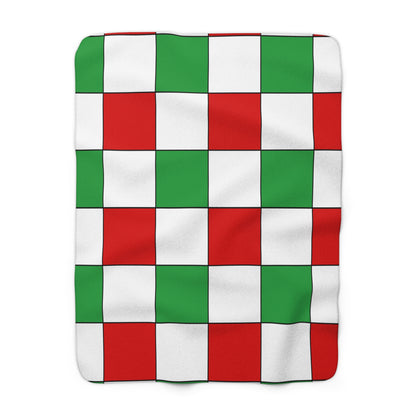 Iran Retro Check Blanket Throw