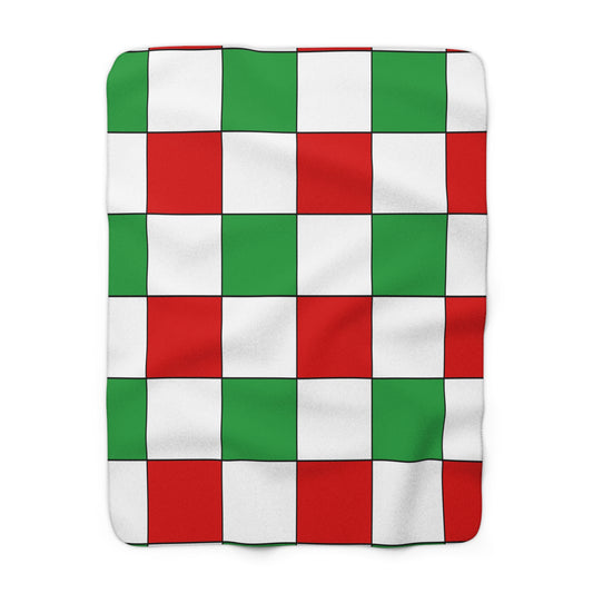 Iran Retro Check Blanket Throw