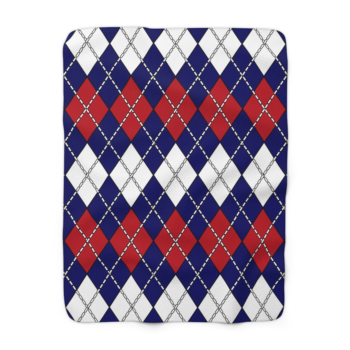American Samoa Retro Argyle Blanket Throw