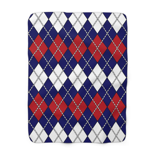 American Samoa Retro Argyle Blanket Throw