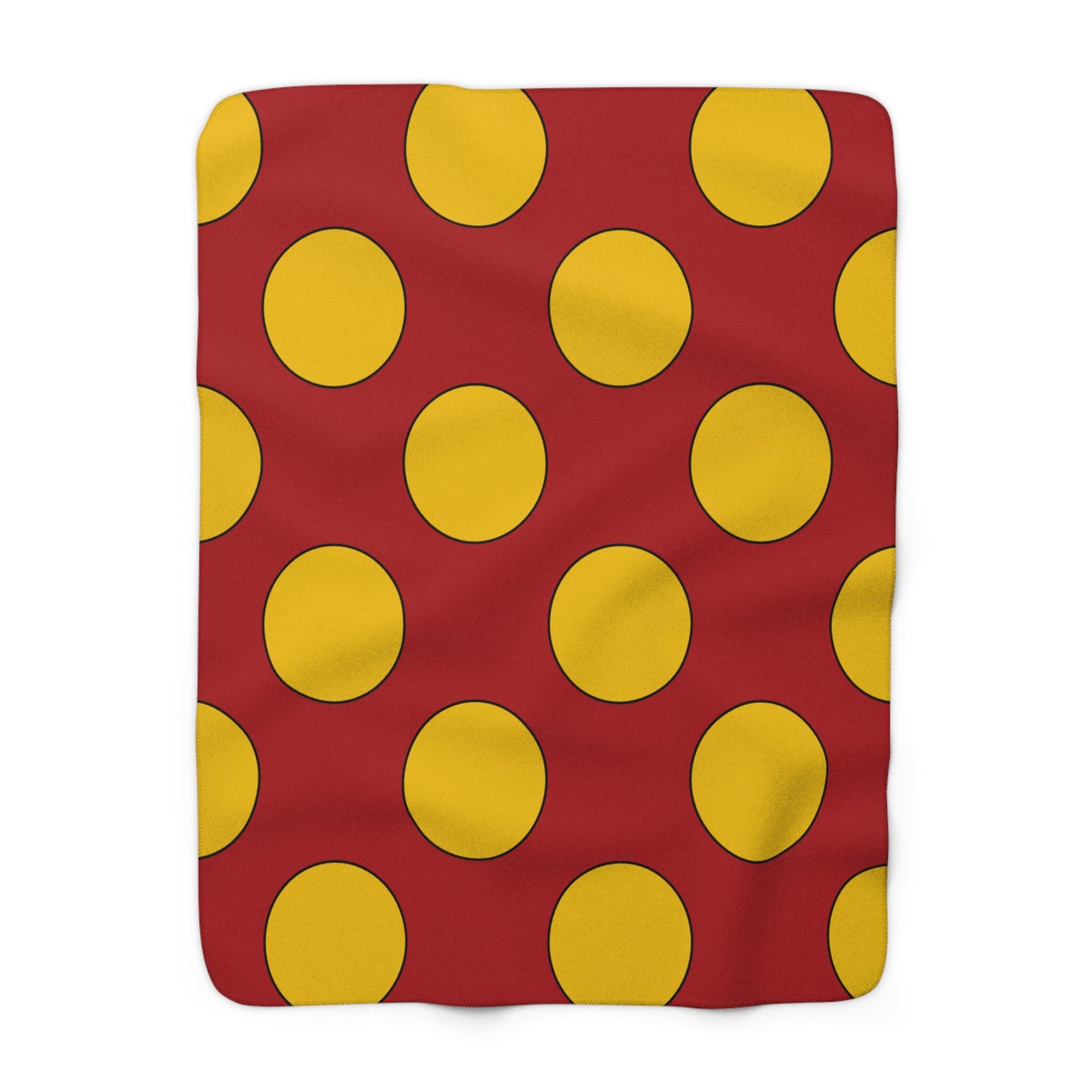 Spain Retro Polka Dots Blanket Throw