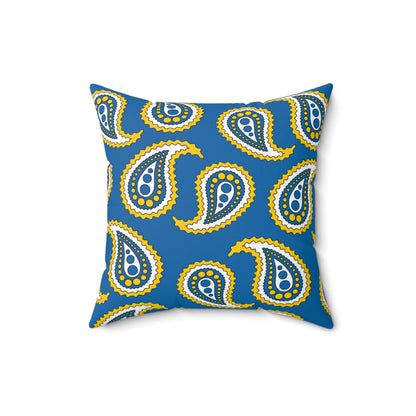 Canary Islands Retro Paisley Cushion Pillow