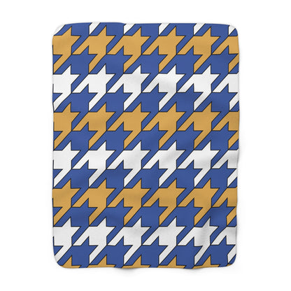 Marshall Islands Retro Houndstooth Blanket Throw