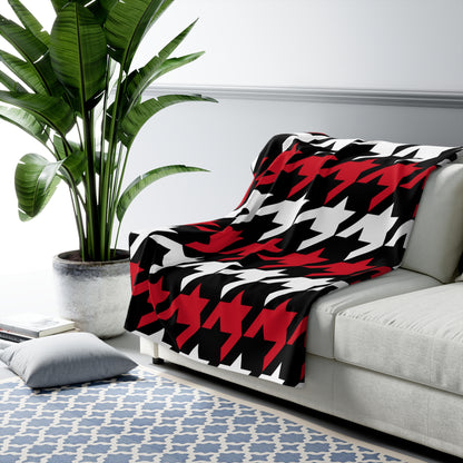 Iraq Retro Houndstooth Blanket Throw