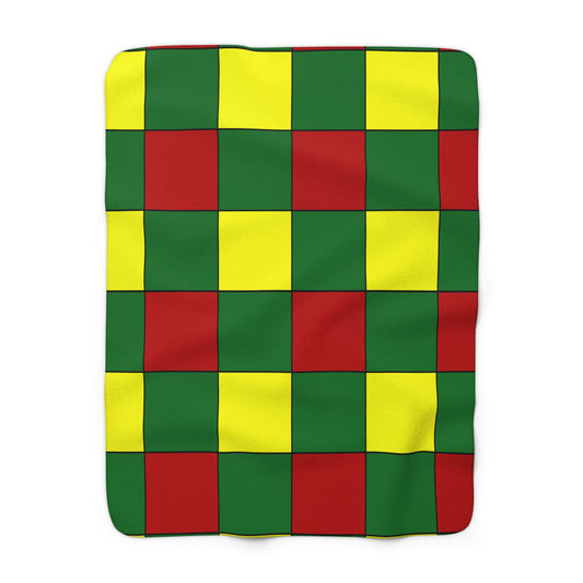 Senegal Retro Check Blanket Throw