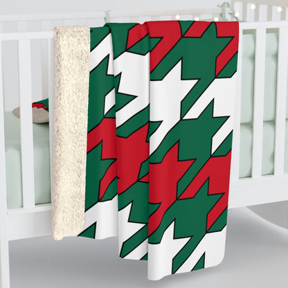 Mexico Retro Houndstooth Blanket Throw