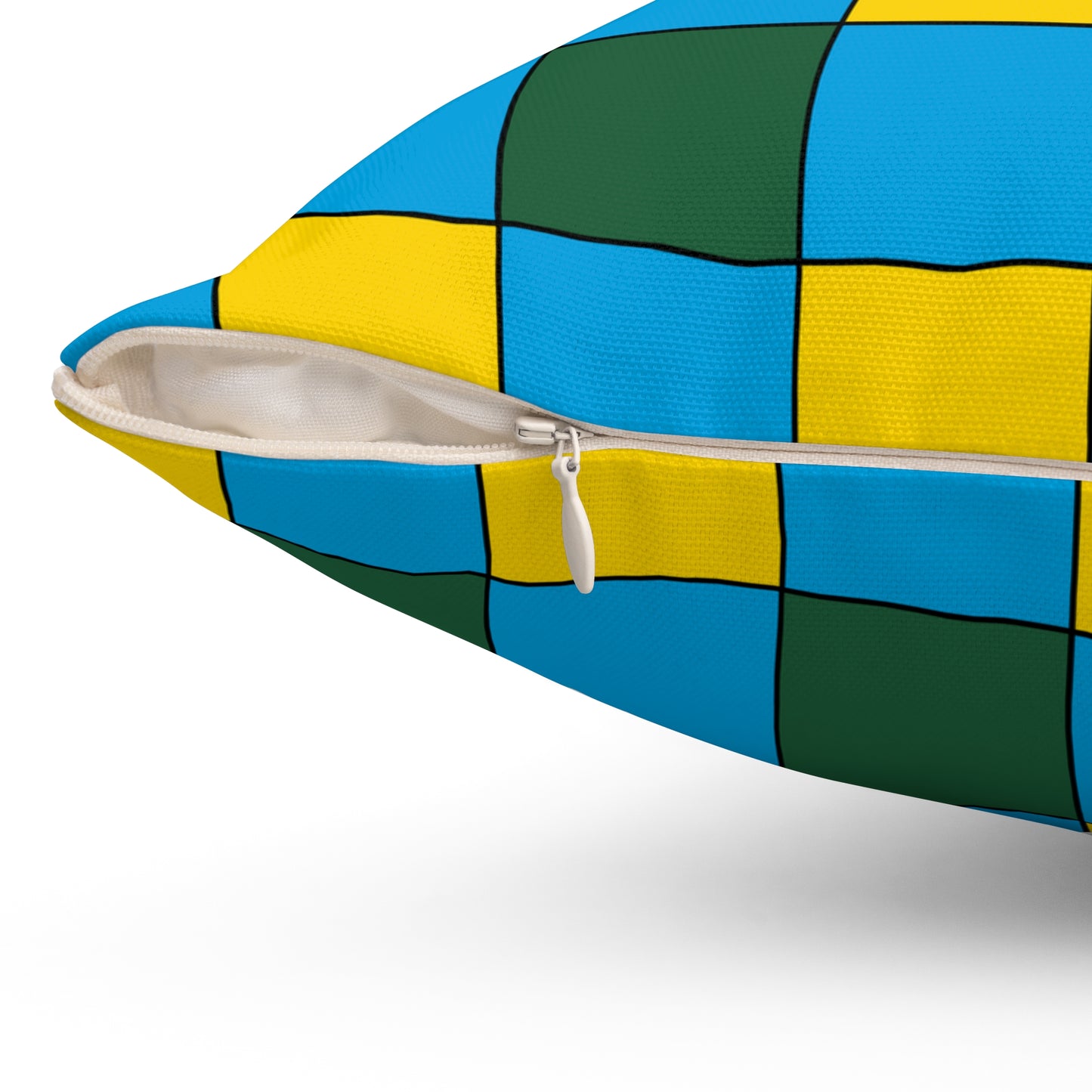 Rwanda Retro Check Cushion Pillow