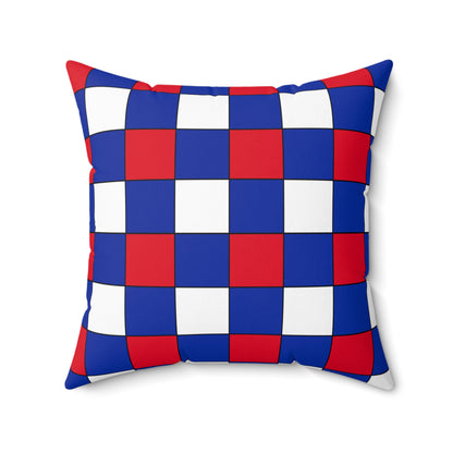 Cambodia Retro Check Cushion Pillow