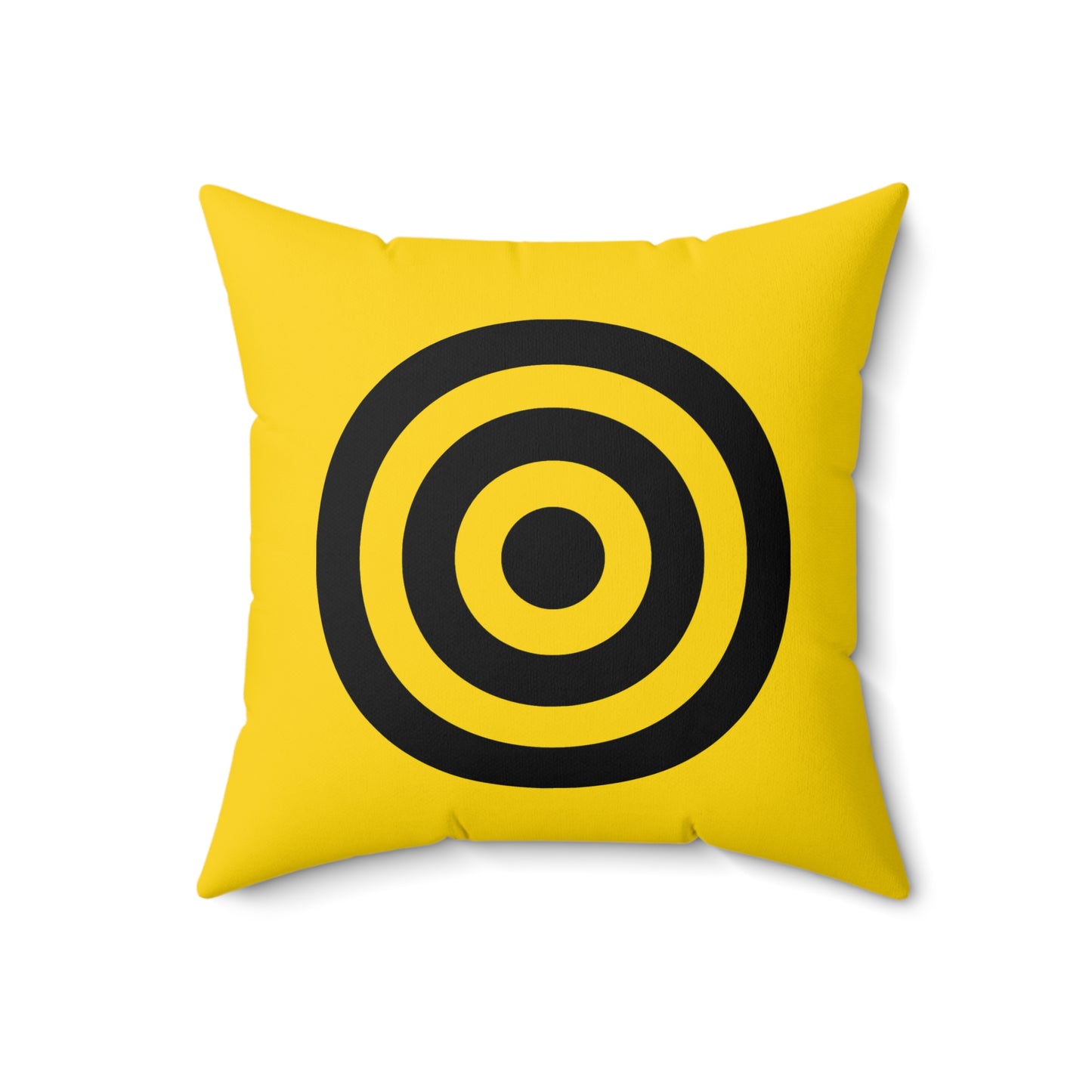 Gold, Black Retro Target Cushion Pillow