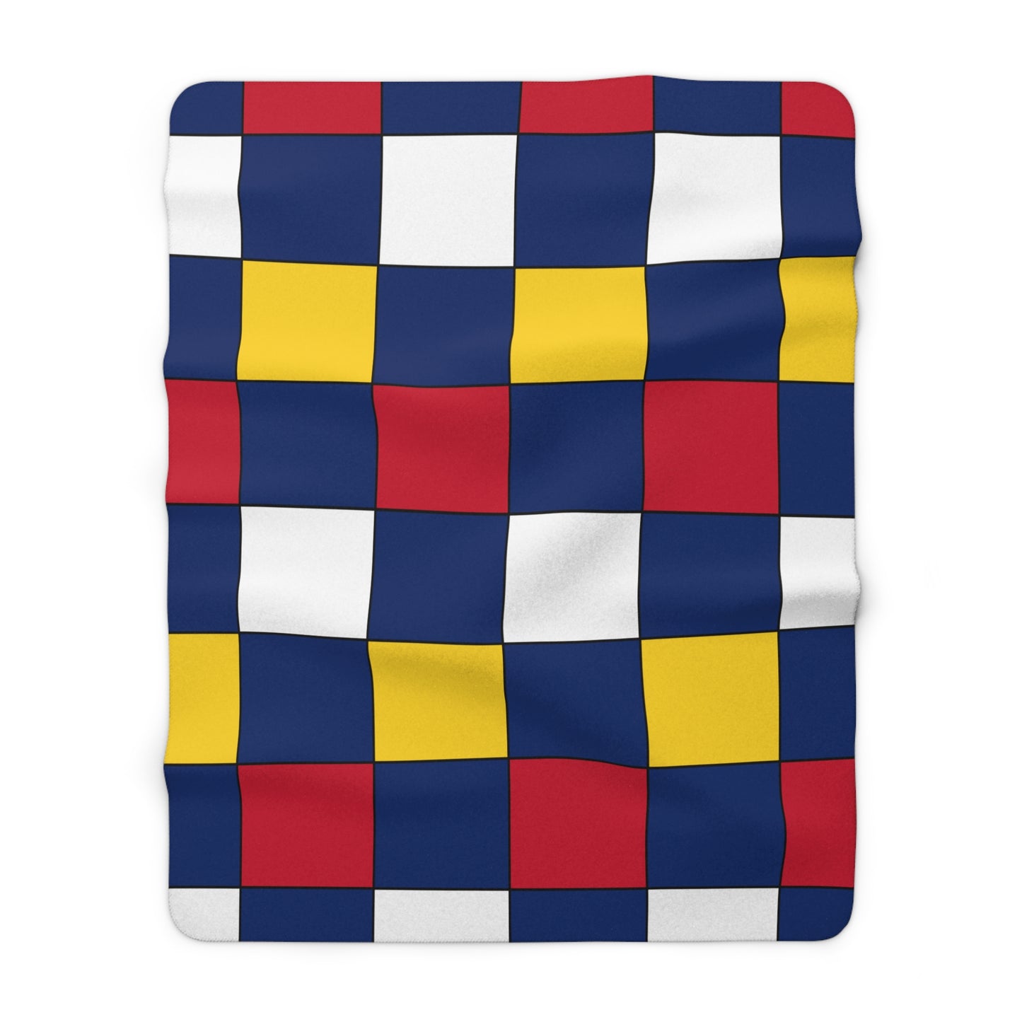 Turks And Caicos Islands Retro Check Blanket Throw