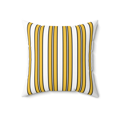 United States Virgin Islands Retro Stripes Cushion Pillow