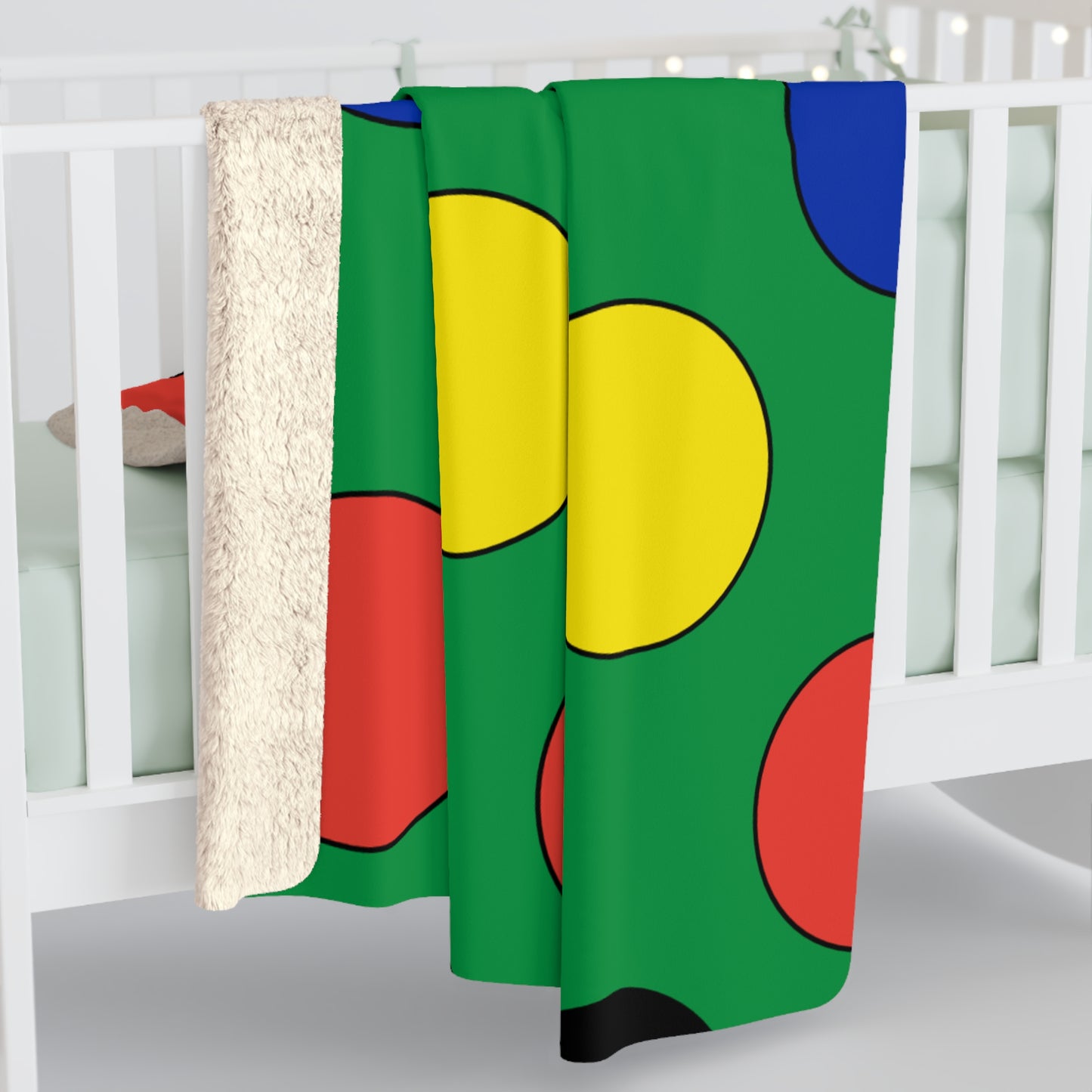 New Caledonia Retro Polka Dots Blanket Throw