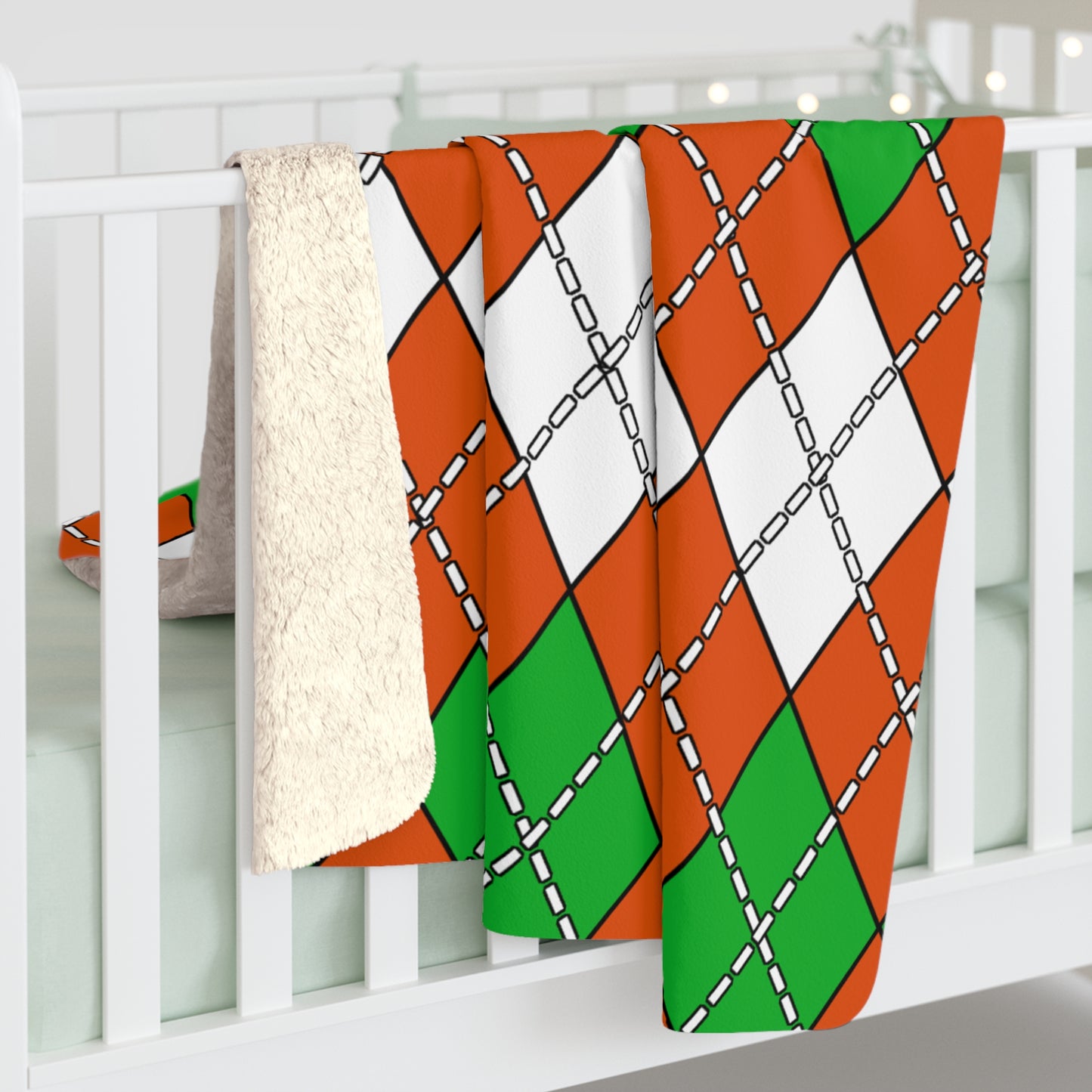 Niger Retro Argyle Blanket Throw