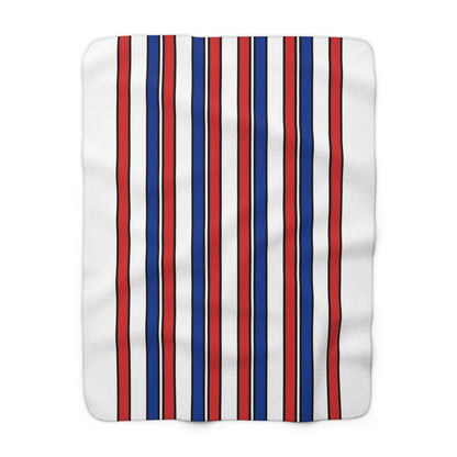 Faroe Islands Retro Stripes Blanket Throw