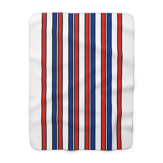 Faroe Islands Retro Stripes Blanket Throw