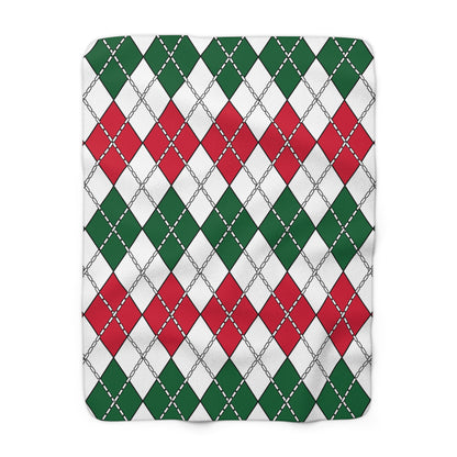 Algeria Retro Argyle Blanket Throw