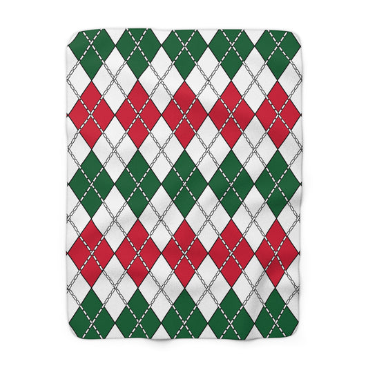 Algeria Retro Argyle Blanket Throw