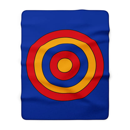 Armenia Retro Target Blanket Throw