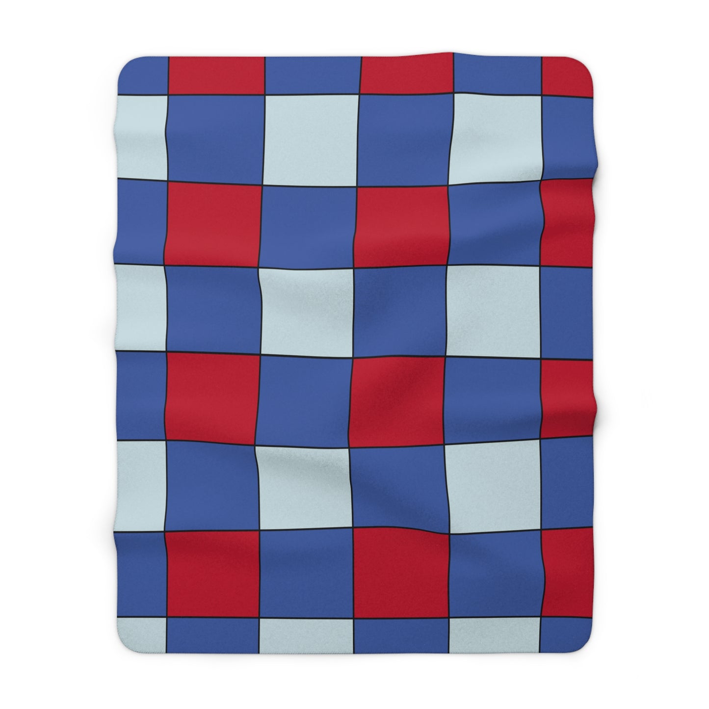 Guam Retro Check Blanket Throw