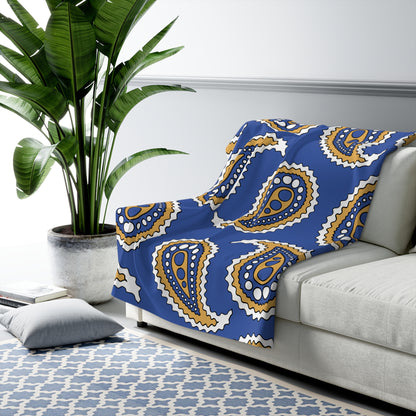 Marshall Islands Retro Paisley Blanket Throw