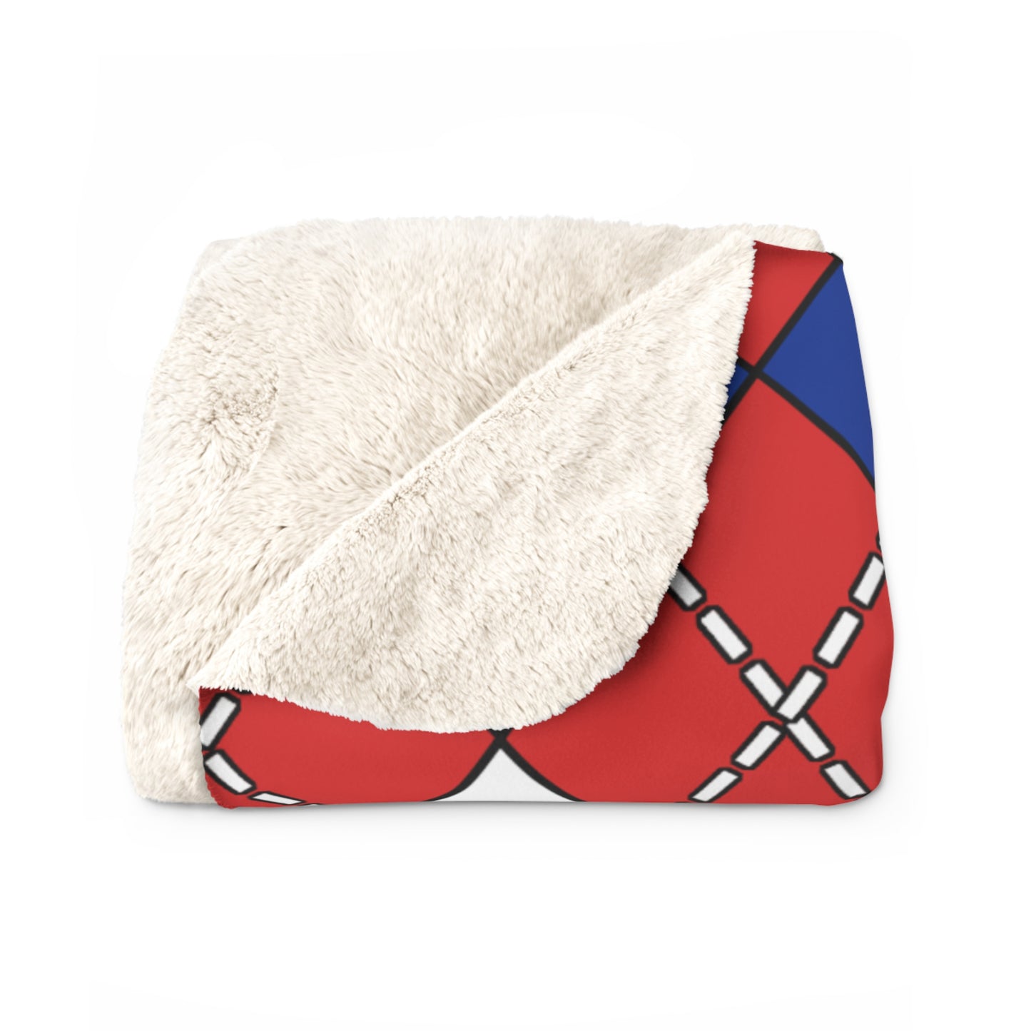 Bouvet Island Retro Argyle Blanket Throw