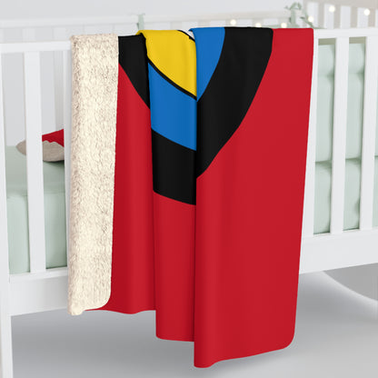 Antigua And Barbuda Retro Target Blanket Throw