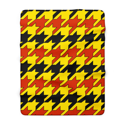 Uganda Retro Houndstooth Blanket Throw