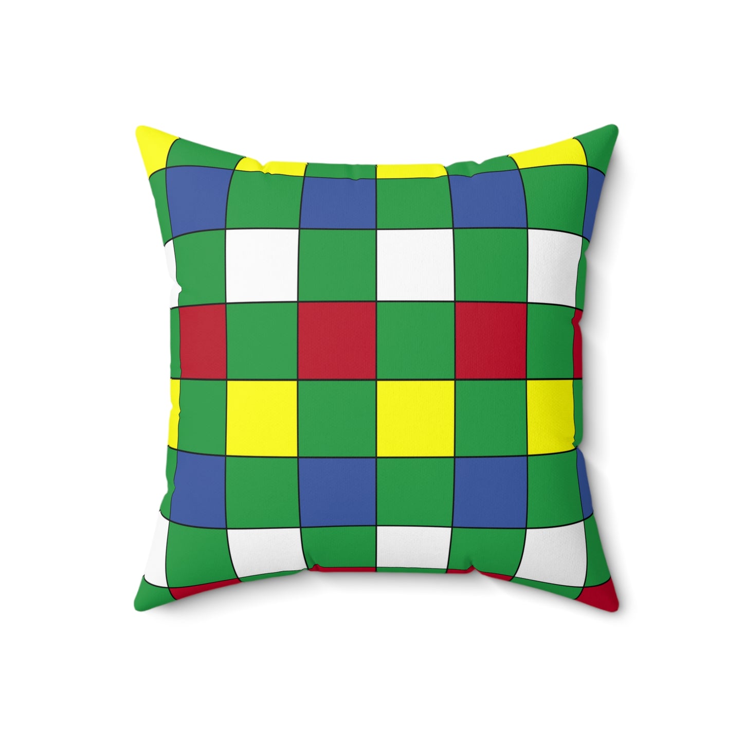 Comoros Retro Check Cushion Pillow