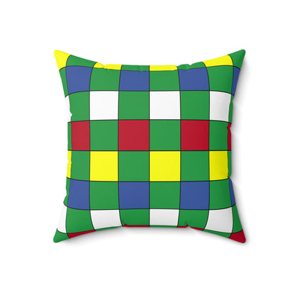 Comoros Retro Check Cushion Pillow