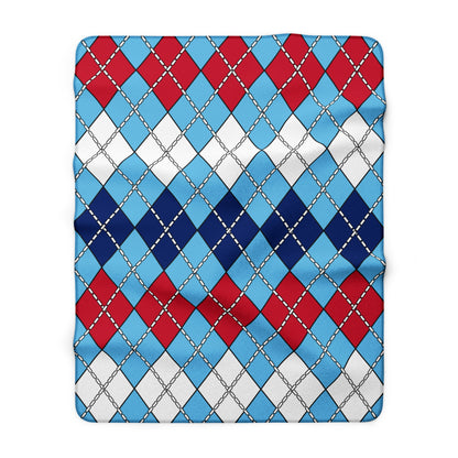 Fiji Retro Argyle Blanket Throw