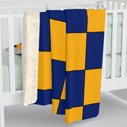 Nauru Retro Check Blanket Throw