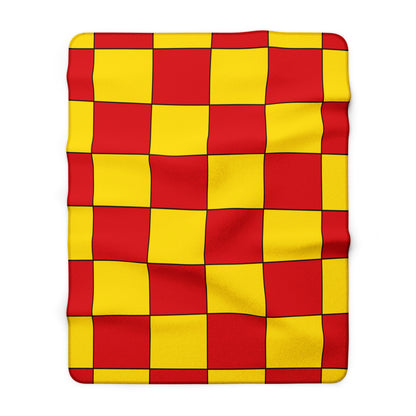 Catalonia Retro Check Blanket Throw