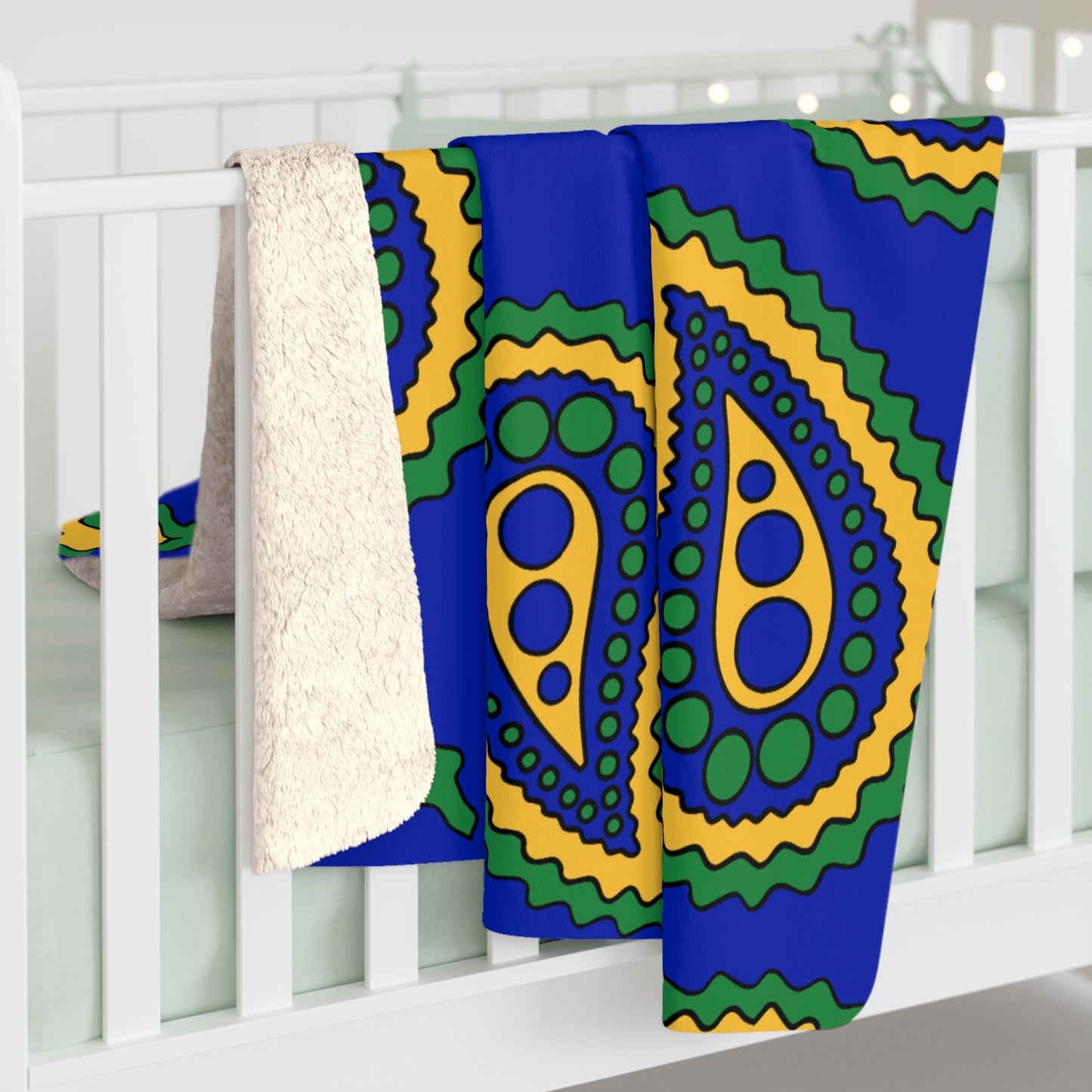 Christmas Island Retro Paisley Blanket Throw
