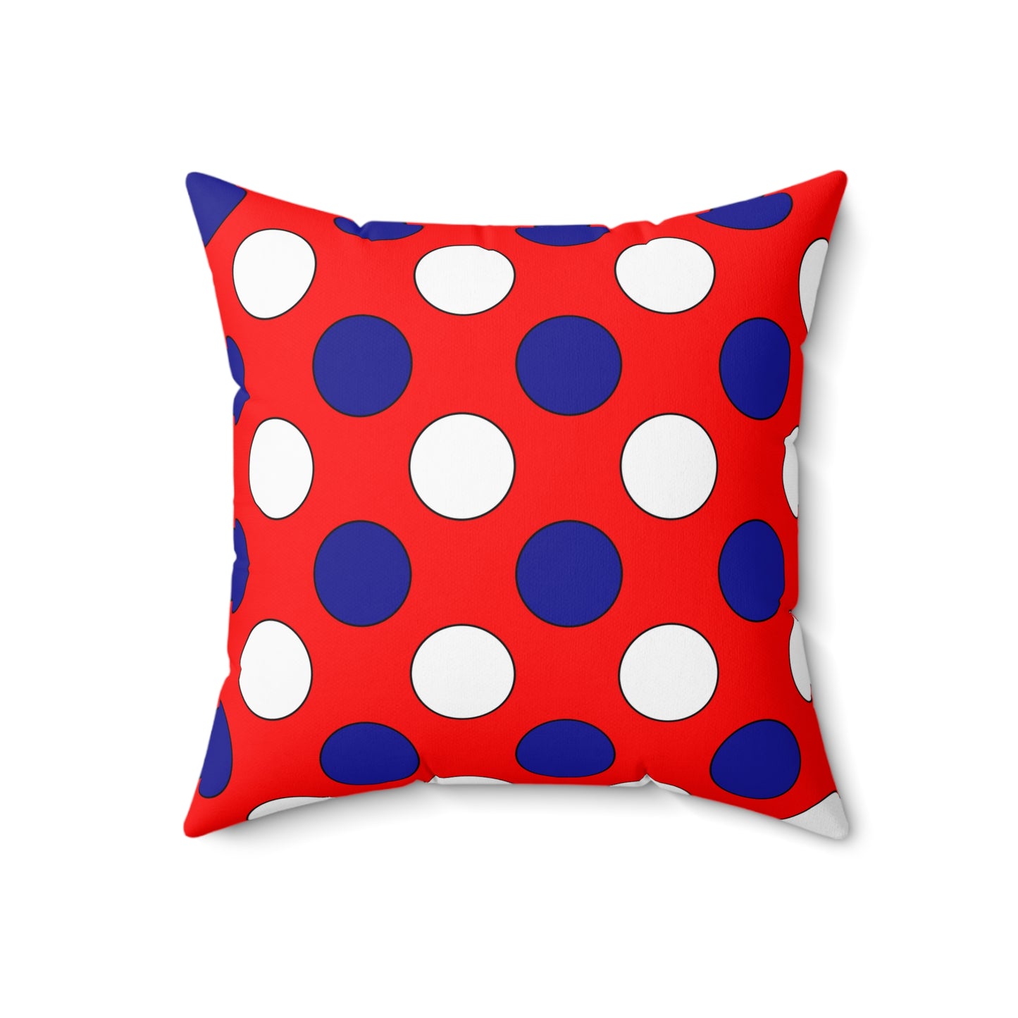 Croatia Retro Polka Dots Cushion Pillow
