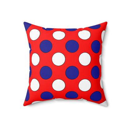 Croatia Retro Polka Dots Cushion Pillow