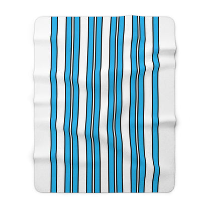 San Marino Retro Stripes Blanket Throw