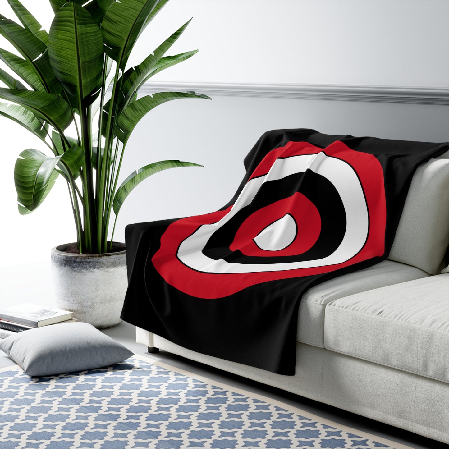 Egypt Retro Target Blanket Throw