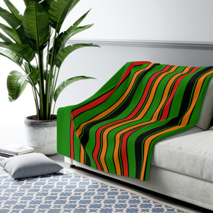 Zambia Retro Stripes Blanket Throw