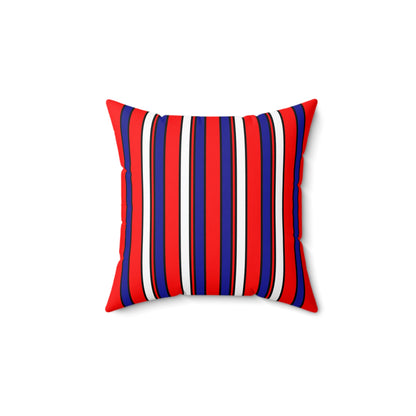 Croatia Retro Stripes Cushion Pillow