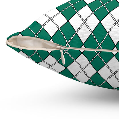 Macao Retro Argyle Cushion Pillow