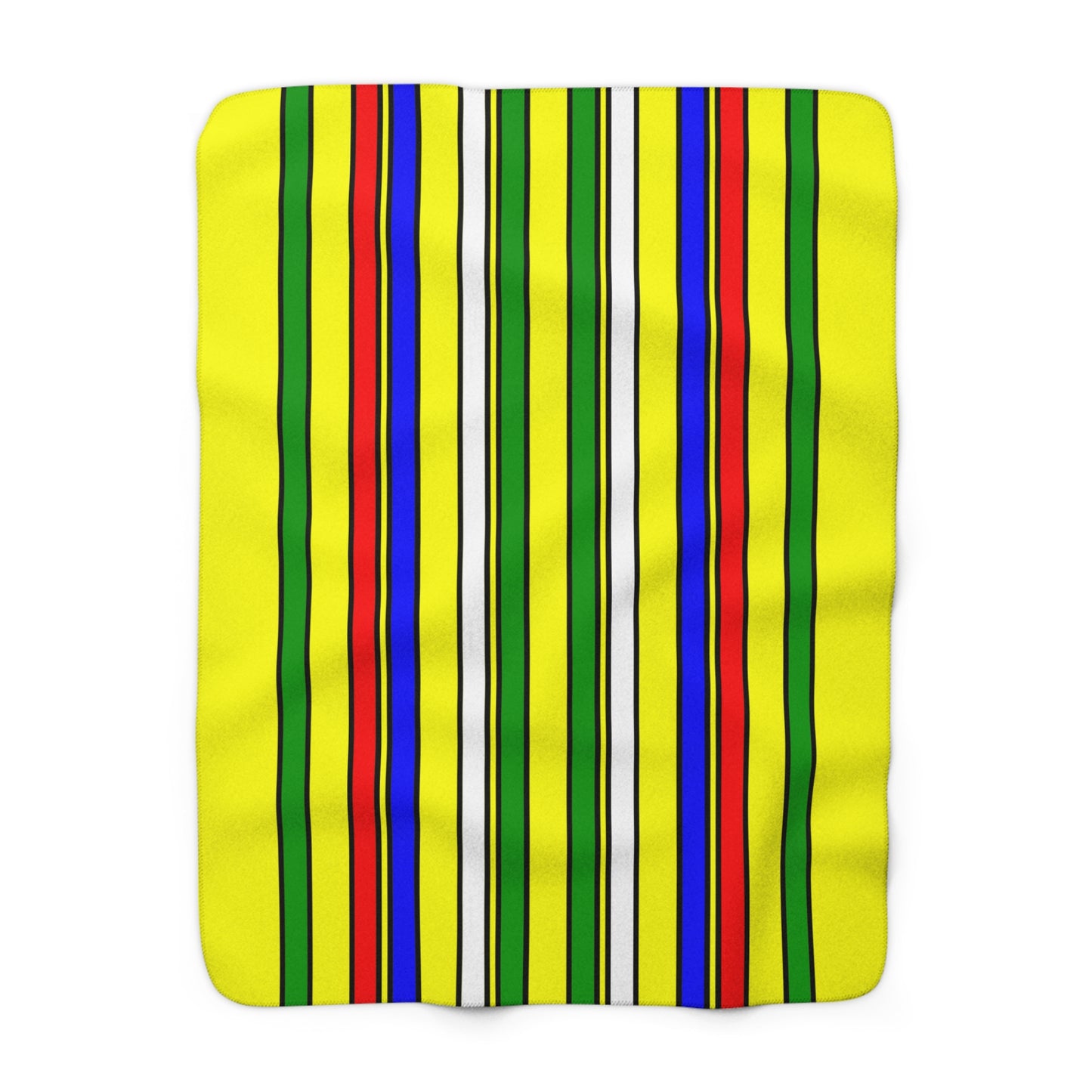 Central African Republic Retro Stripes Blanket Throw