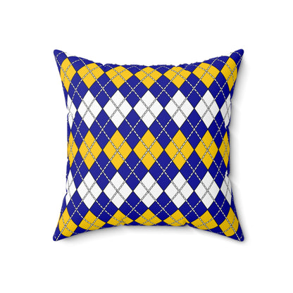 Bosnia And Herzegovina Retro Argyle Cushion Pillow