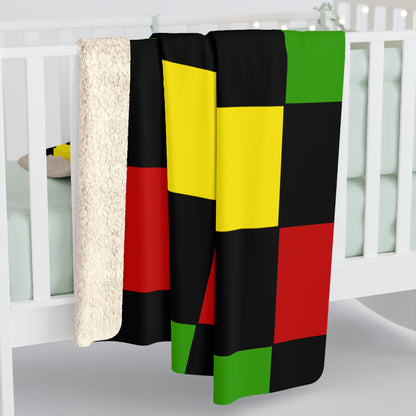 Saint Kitts And Nevis Retro Check Blanket Throw