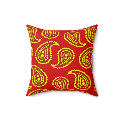 North Macedonia Retro Paisley Cushion Pillow