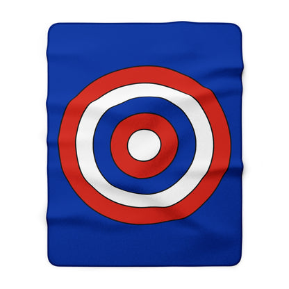 Russia Retro Target Blanket Throw
