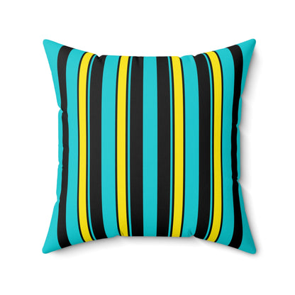 Bahamas Retro Stripes Cushion Pillow