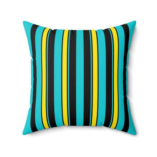 Bahamas Retro Stripes Cushion Pillow